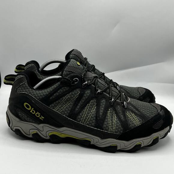Oboz Traverse Low Mens Size 13 Gray/Green Hiking Trail Sneakers Shoes - Picture 1 of 12